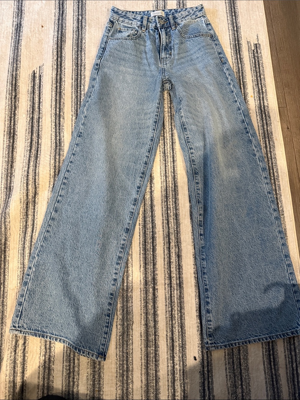 PacSun Light Blue Wide-Leg High-Rise Jeans